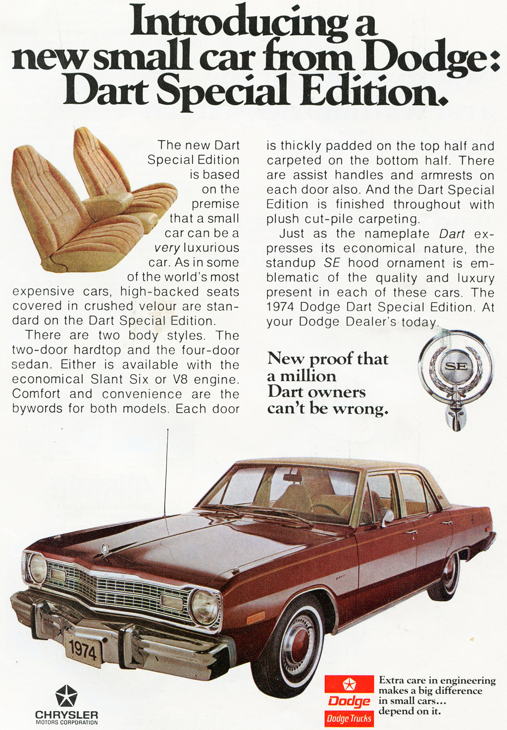 1974 Dodge Auto Advertising